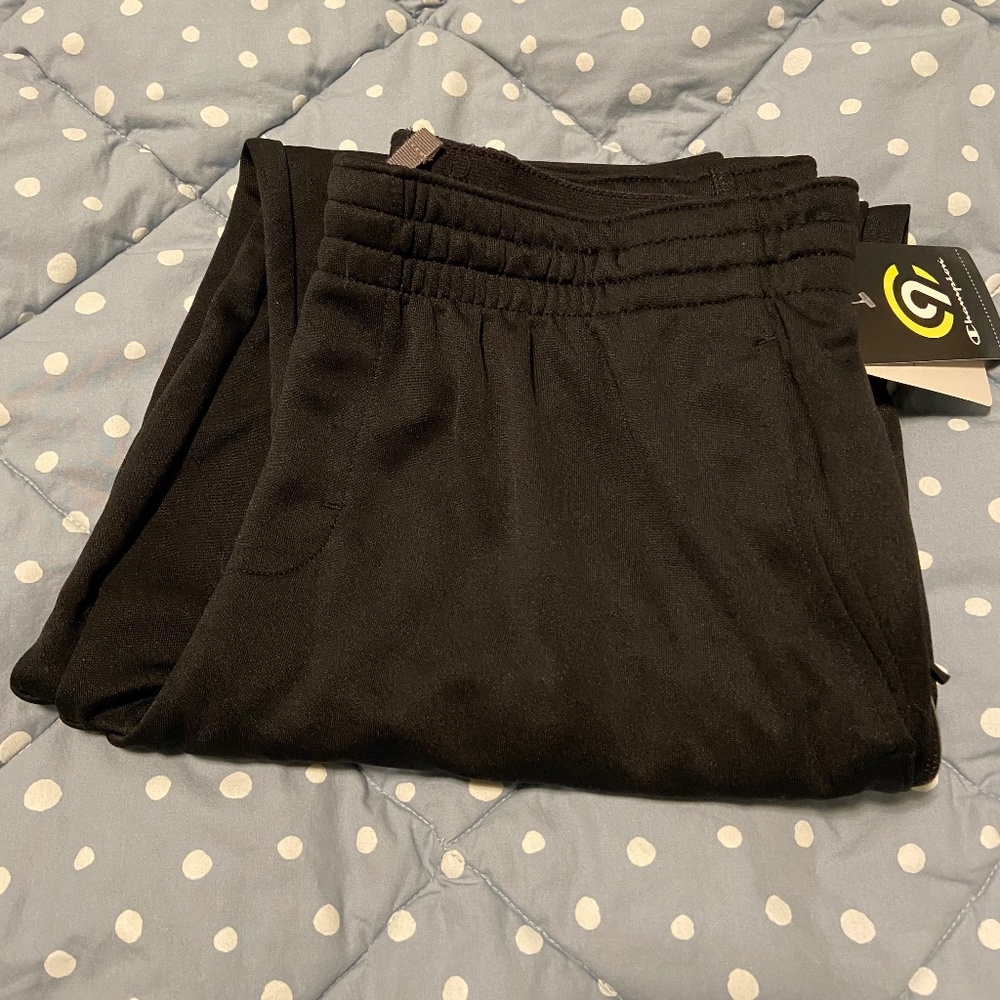 Champion Athletic Pants; Black; XL (16-18); Duo-Dry; Zip Pocket; Polyester